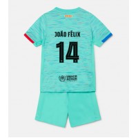 Barcelona Joao Felix #14 Tredje trøje Børn 2023-24 Kortærmet (+ Korte bukser)